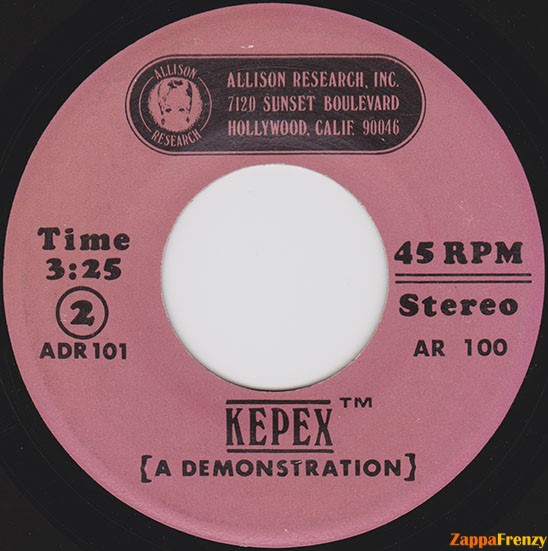 Kepex Demonstration Record